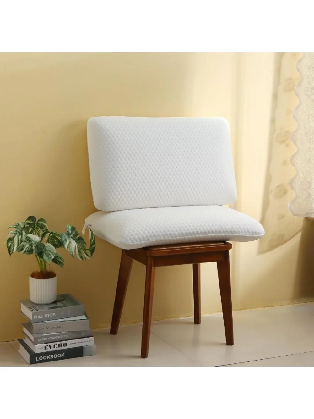 〽️Memory Foam Bed Pillows Queen Size Pillow for Neck Pain Relief Washable Cover